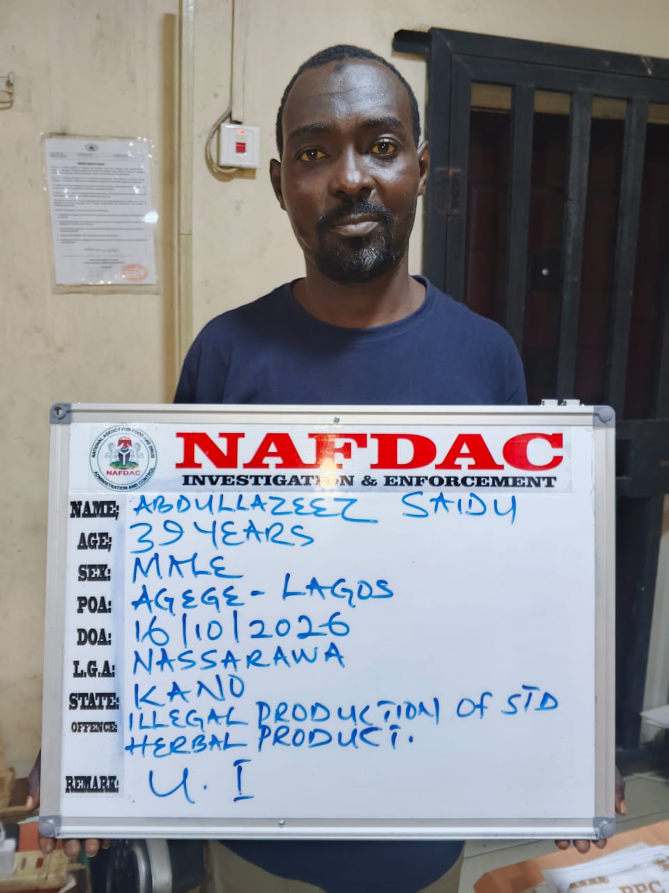 NAFDAC Uncovers Illegal Herbal Products Factory in Lagos 1 386377